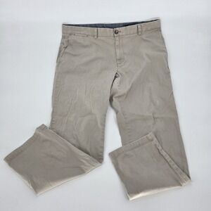 Vineyard Vines Breaker Pant 38x32 Men's Chino Khaki Tan Beige Stretch Preppy